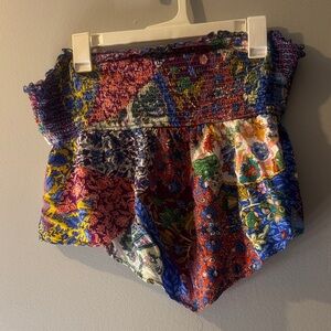 SHEIN Multicolor Patchwork Crop Top